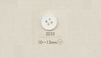 2035 DAIYA 4구 네 개의 구멍 폴리 에스테르 단추 다이야 버튼(DAIYA BUTTON)