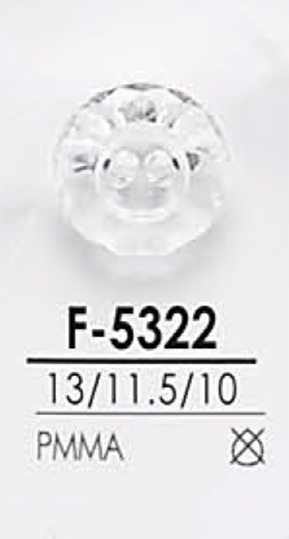 F5322 다이아몬드 컷 단추 IRIS