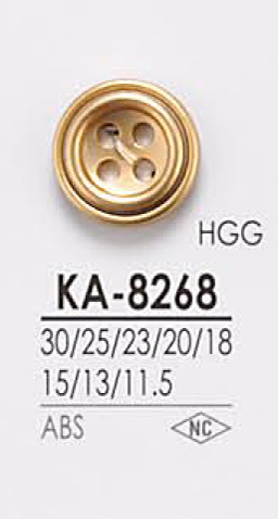 KA8268 4 구멍 메탈 단추 IRIS