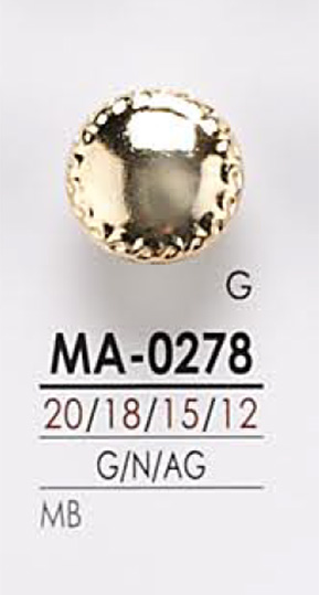 MA0278 금속 단추 IRIS