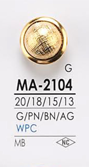 MA2104 금속 단추 IRIS