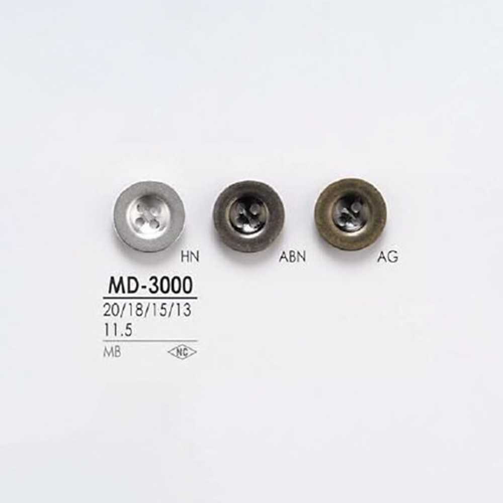MD3000 재킷 슈트용 4개 구멍 메탈 단추 IRIS