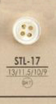 STL17 천연 소재 두꺼운 4 구멍 조개 쉘 단추 IRIS