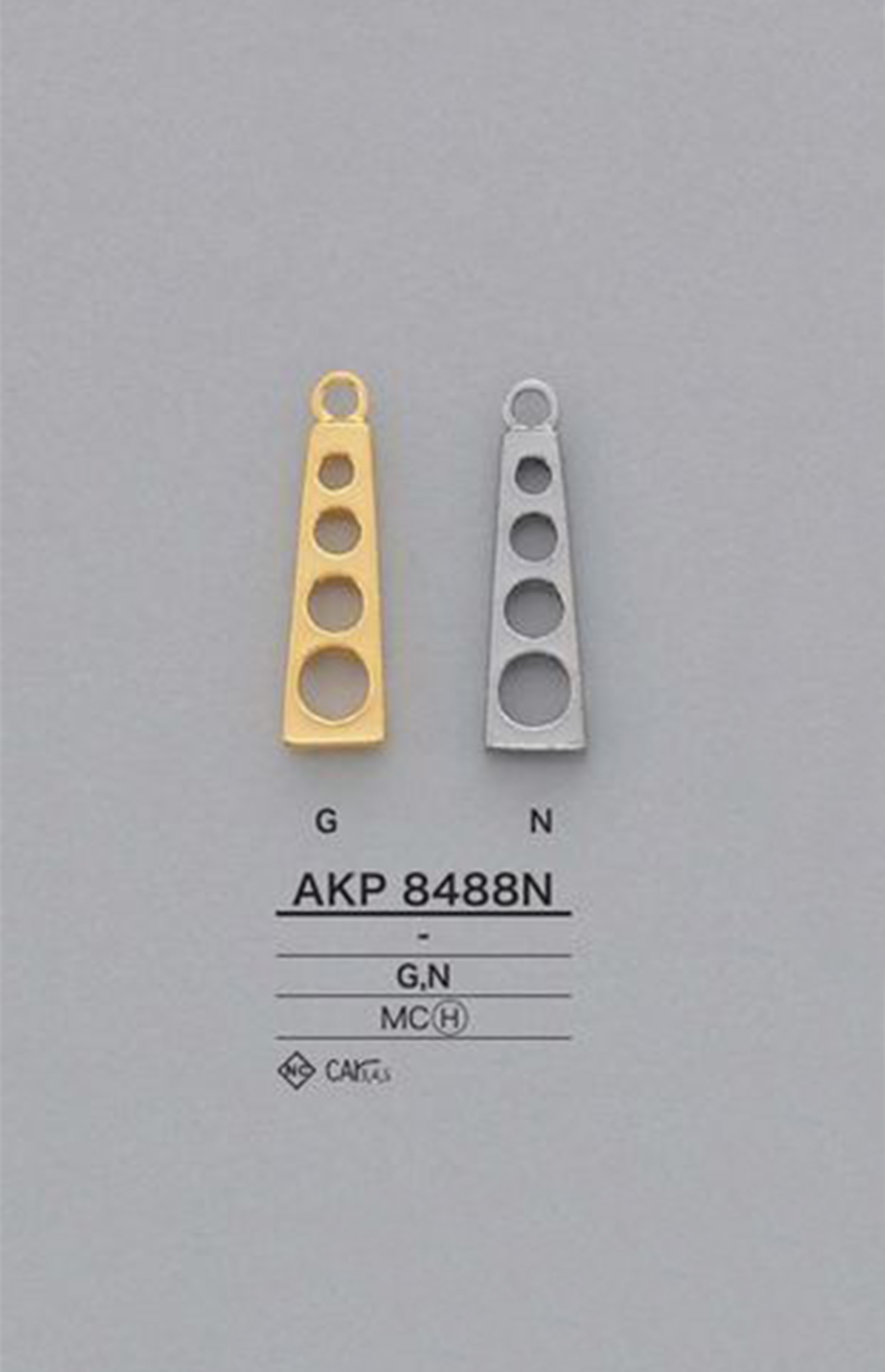 AKP8488N 원형 구멍 지퍼 포인트 (지퍼 슬라이더) IRIS