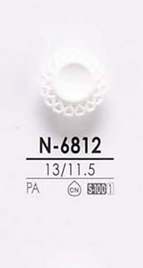 N6812 염색 단추 IRIS