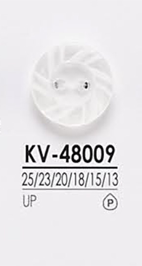 KV48009 2 홀 심플 폴리 에스테르 단추 IRIS