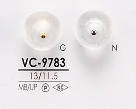 VC9783 염색용 조개 핀 컬 단추 IRIS