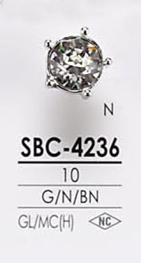 SBC4236 크리스탈 스톤 단추 IRIS