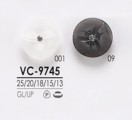 VC9745 염색용 핑컬 톤 크리스탈 스톤 단추 IRIS