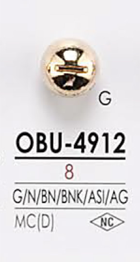OBU4912 나사 모티브 금속 단추 IRIS
