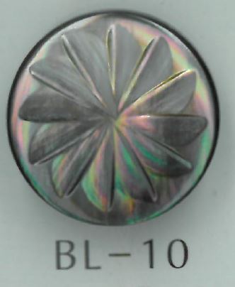 BL-10 꽃 패턴 금속 쉘버튼[단추] Sakamoto Saiji Shoten