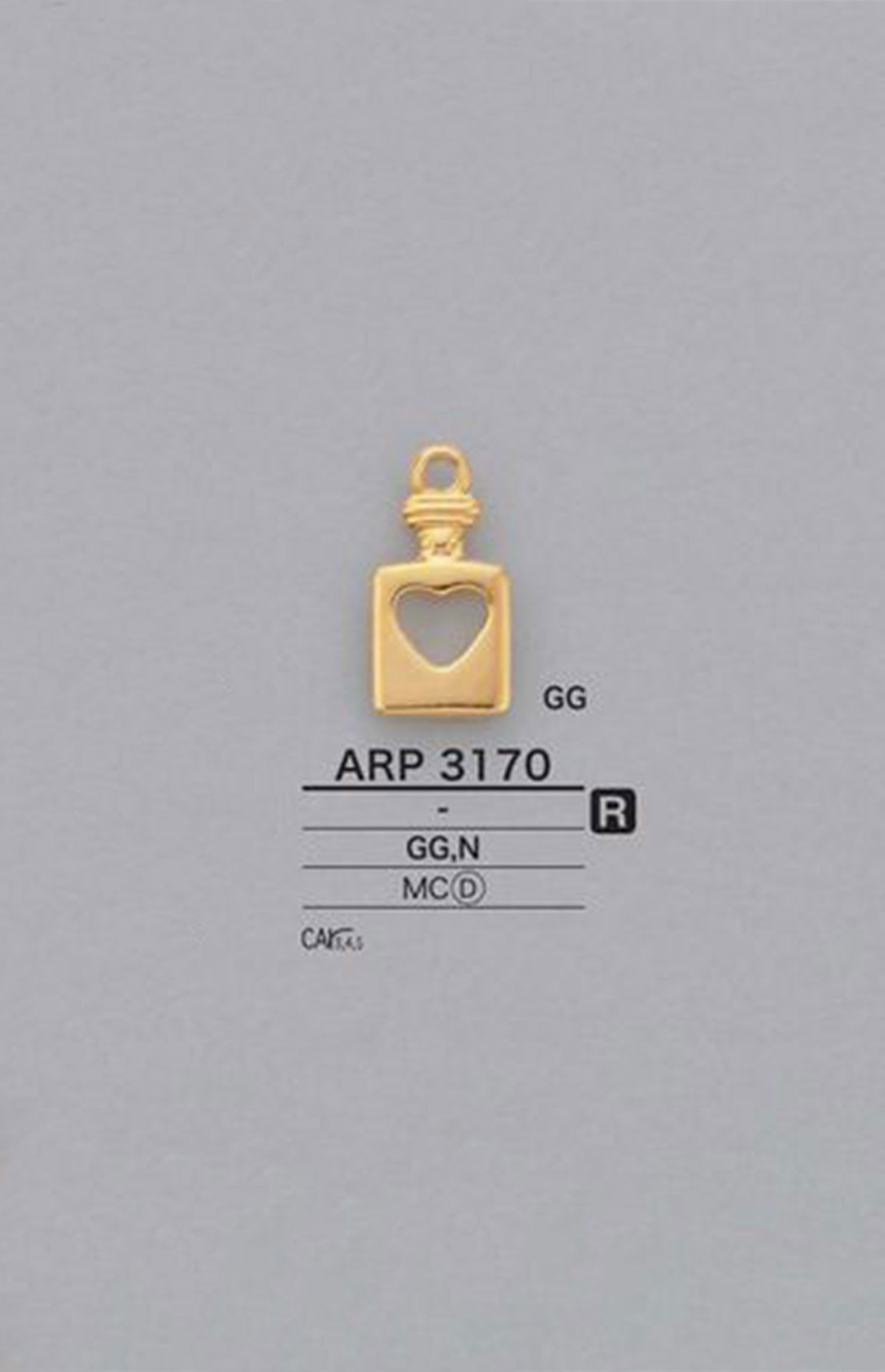 ARP3170 하트 지퍼 포인트(지퍼 슬라이더) IRIS
