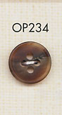 OP234 버팔로 무광택 4 구멍 폴리 에스테르 단추 다이야 버튼(DAIYA BUTTON)