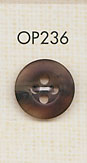 OP236 버팔로 무광택 4 구멍 폴리 에스테르 단추 다이야 버튼(DAIYA BUTTON)