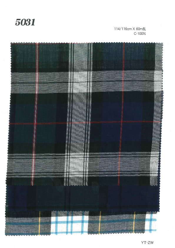 MU5031 론 체크무늬[원단] Ueyama Textile