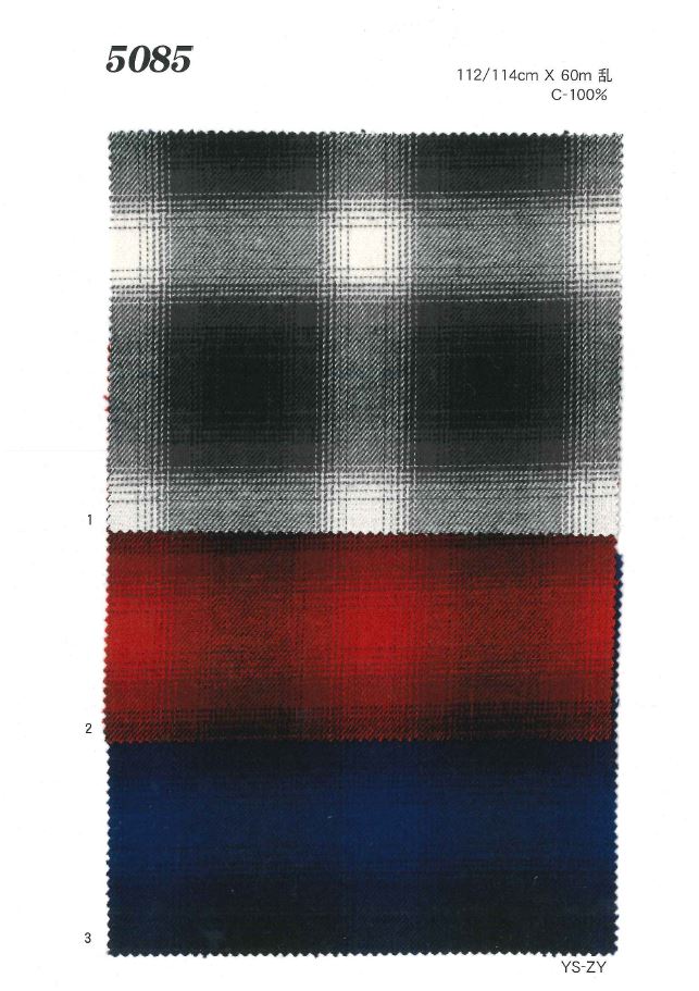 MU5085 기모 온 브레이 체크무늬[원단] Ueyama Textile