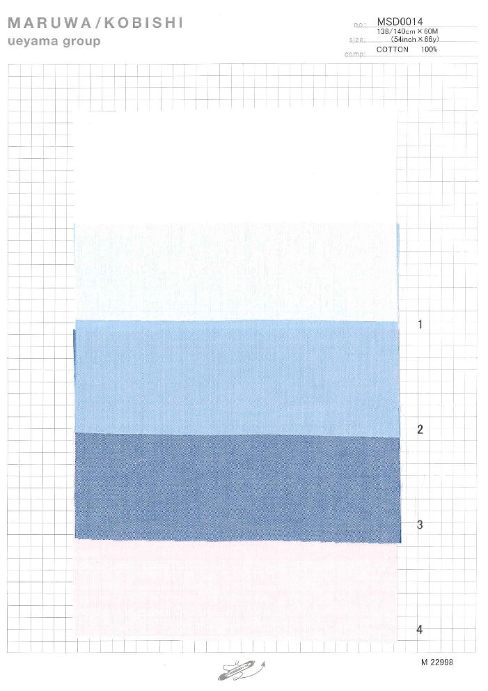MSD0014 자연 스트레칭 핀 포인트 옥스포드[원단] Ueyama Textile