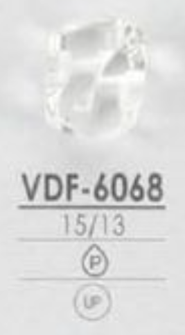 VDF6068 폴리에스테르 수지제 터널발・광택 단추 IRIS