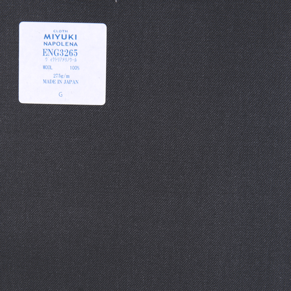 ENG3265 프레스티지 라인 빅토리아 메리노 사용 나뽀레나 차콜 하늘 회색[원단] 미유키 케오리(MIYUKI)