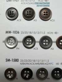 MW1036 재킷 슈트용 4개 구멍 메탈 단추 IRIS 서브 사진