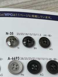 N35 4 구멍 간단한 메탈 단추 IRIS 서브 사진