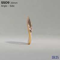 SSO9 천연 소재 조개 2 구멍 윤기있는 단추 IRIS 서브 사진