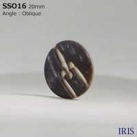 SSO16 천연 소재 조개 4 구멍 윤기있는 단추 IRIS 서브 사진