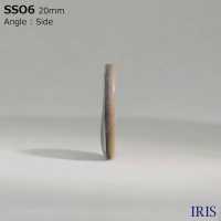 SSO6 천연 소재 조개 2 구멍 윤기있는 단추 IRIS 서브 사진