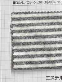 126 코튼 폴리 에스테르도 구 30 후라이스 가로 줄무늬[원단] VANCET 서브 사진