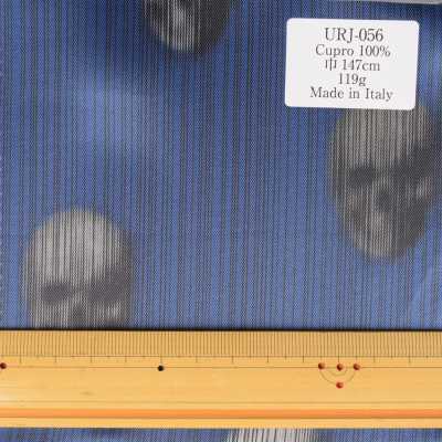 URJ-056 이탈리아제 큐플러 100% 프린트 안감 다크 호러인 스켈레톤 무늬 TCS 서브 사진