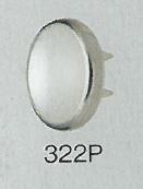 322P 펄 톱 파츠 니트용 훅 스탠다드 타입 12 mm[도트 단추· 아일렛] 모리토(MORITO)