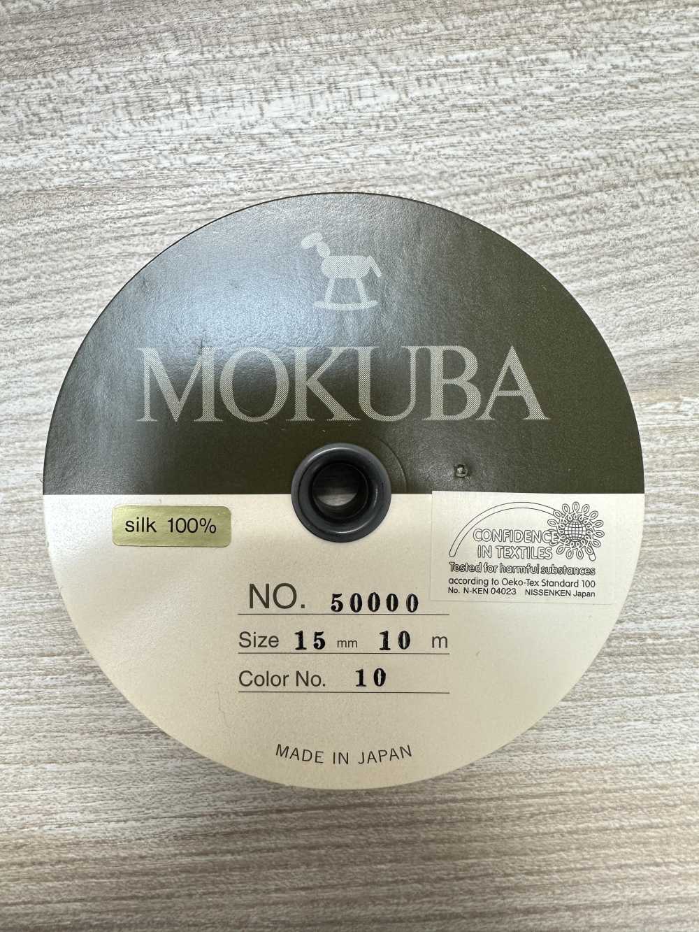 50000 MOKUBA 실크 페타 샴 테이프 【아울렛】[리본 테이프 코드] Mokuba