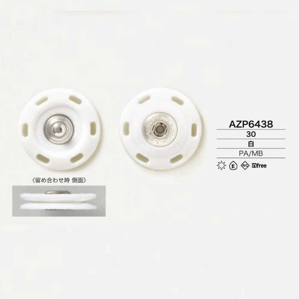 AZP6438 나일론/황동 스냅 버튼[스냅단추] IRIS