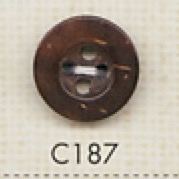 C187 천연 원목 4홀 버튼[단추] DAIYA BUTTON