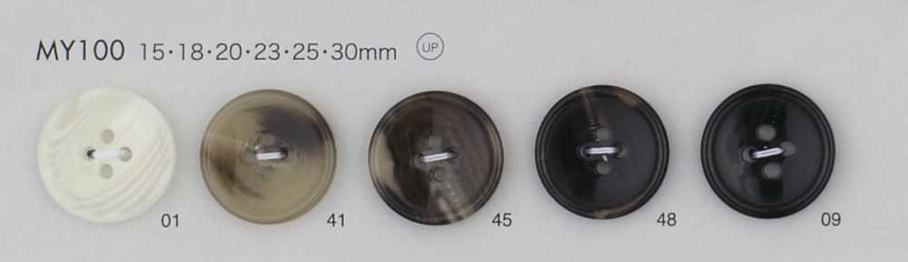 MY100 폴리에스터수지 버팔로스타일 4구단추