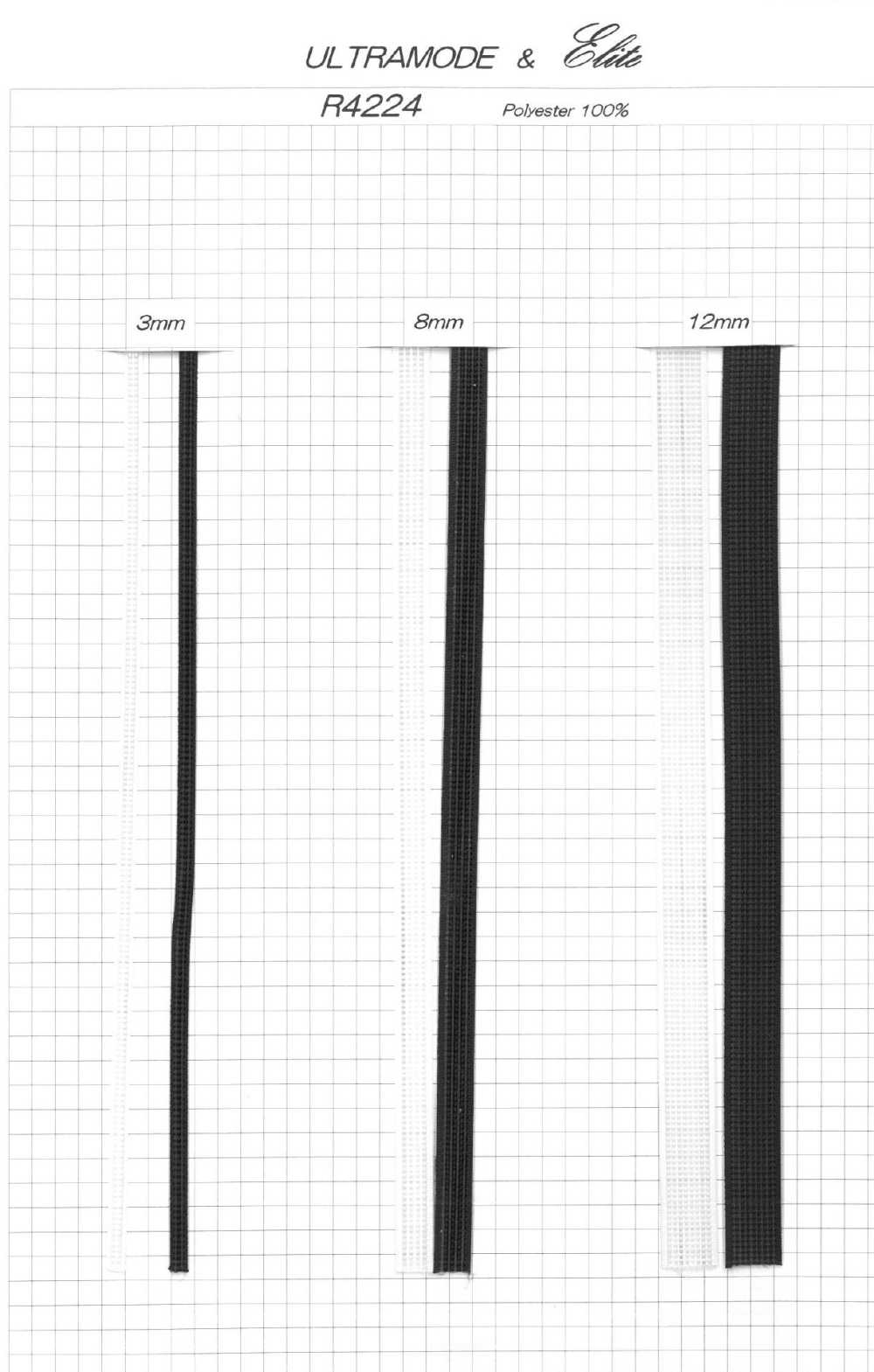 R4224 드레스와 코르셋용 형태 유지 테이프[리본 / 테이프 / 코드] ULTRAMODE&Elite