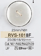 RVS1018F 폴리에스테르 수지제 표 구멍 4개 구멍 단추 IRIS