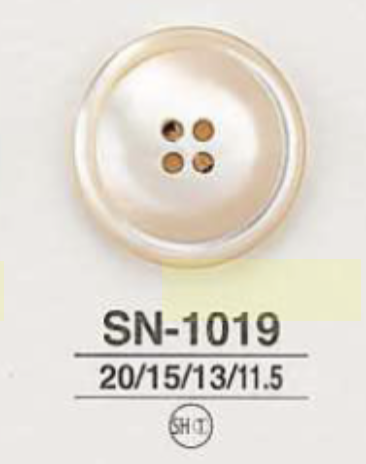 SN1019 다카세 조개제 표공 4개 구멍 단추