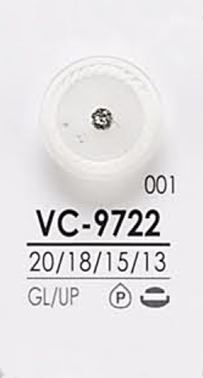 VC9722 염색용 핑컬 톤 크리스탈 스톤 단추 IRIS