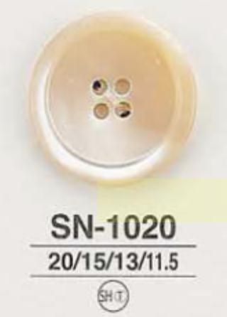 SN1020 다카세 조개제 표공 4개 구멍 단추