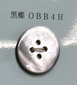 OBB4H 4홀 보더리스 쉘 버튼[단추] 토모이(TOMOI)