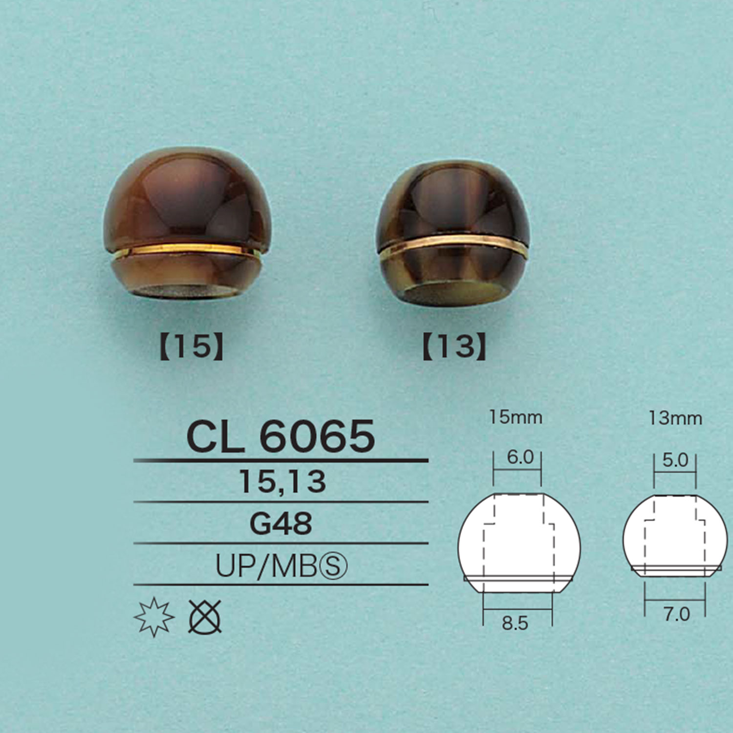 CL6065 원형 고드 엔드 스토퍼[버클 고리, 링] IRIS