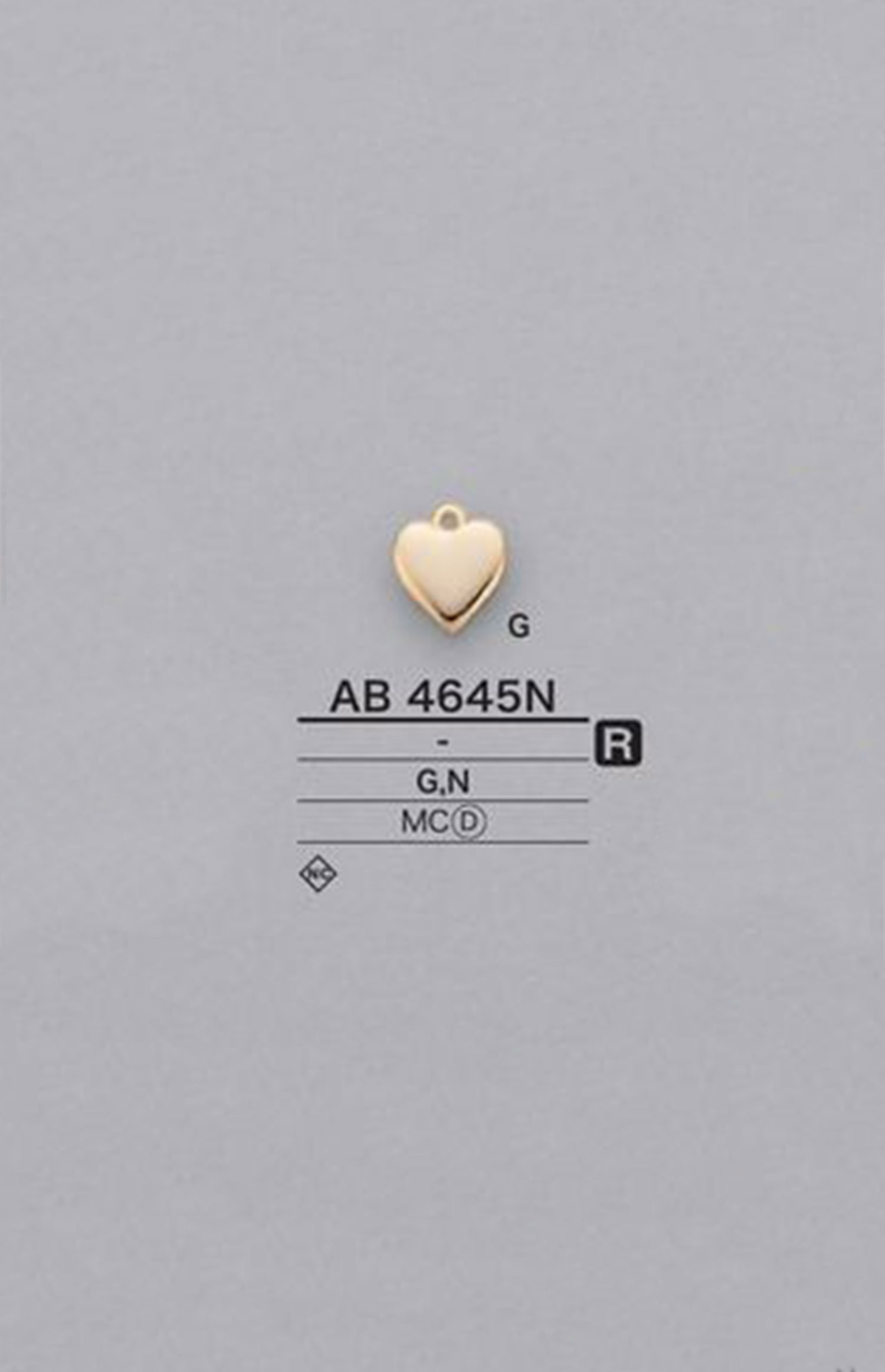 AB4645N 하트형 모티브 부품[잡화 기타] IRIS