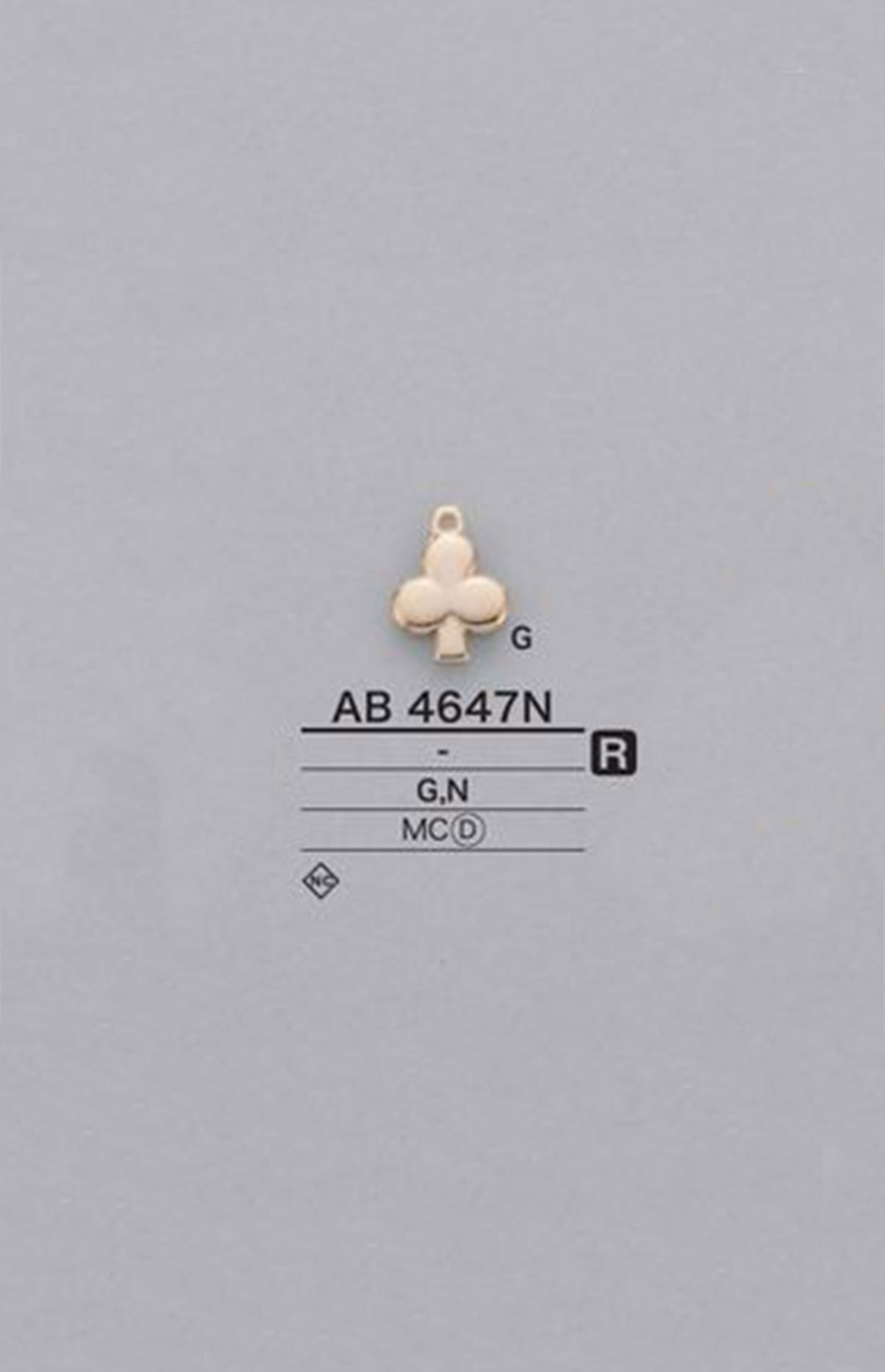 AB4647N 클럽형 모티프 부품[잡화 기타] IRIS