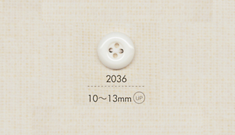2036 DAIYA 4구 네 개의 구멍 폴리 에스테르 단추 다이야 버튼(DAIYA BUTTON)