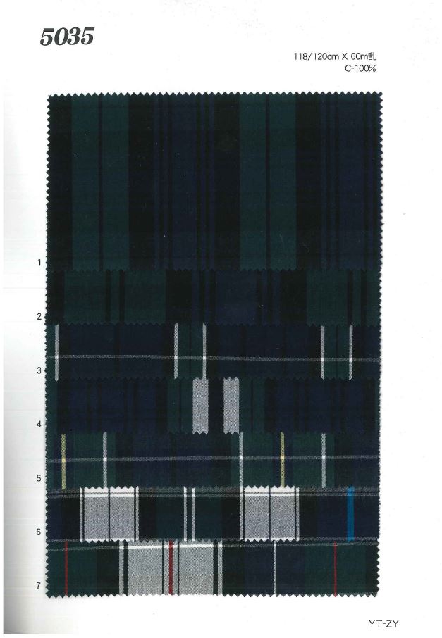 MU5035 체크무늬[원단] Ueyama Textile