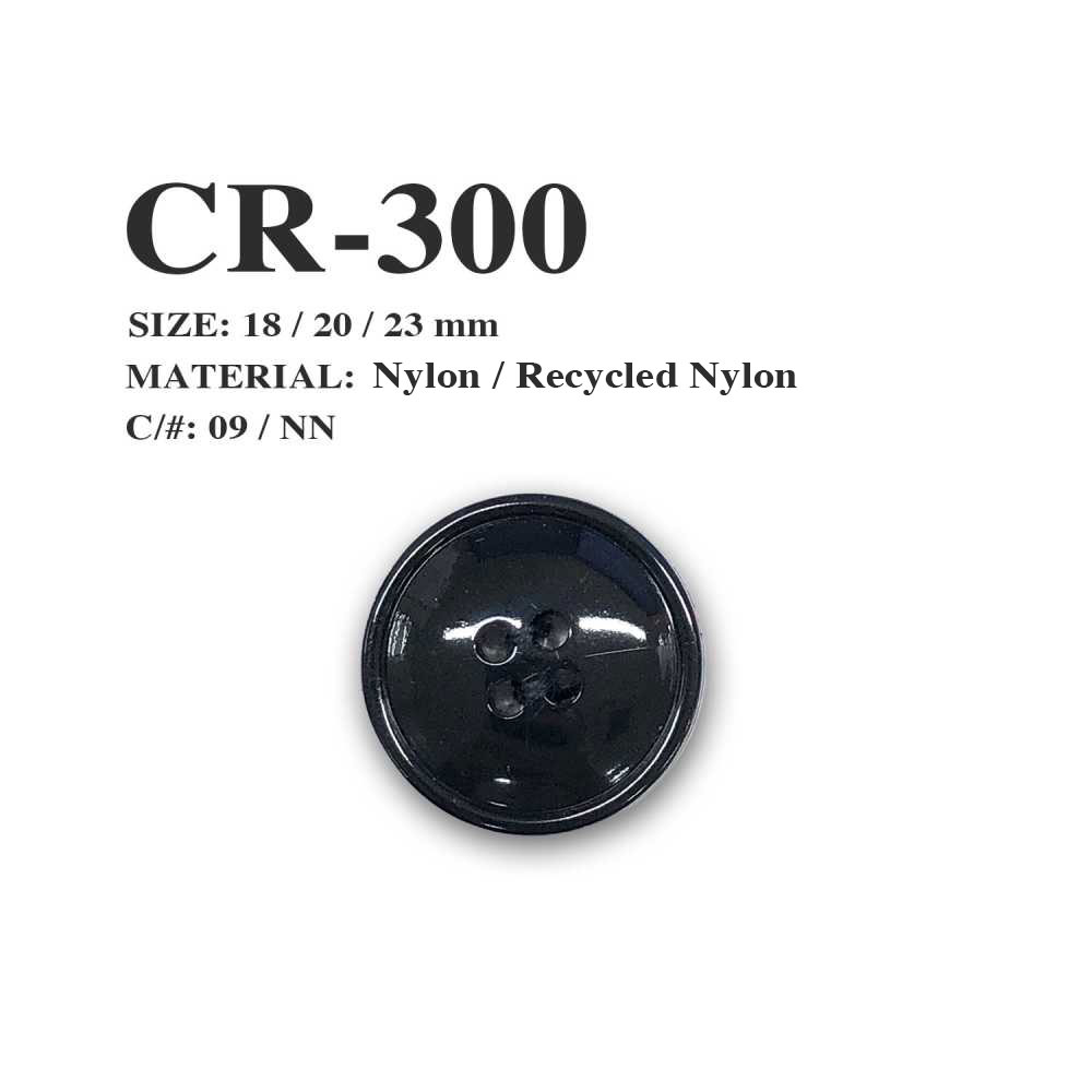 CR-300 어망 재활용 나일론 4 구멍 단추 모리토(MORITO)