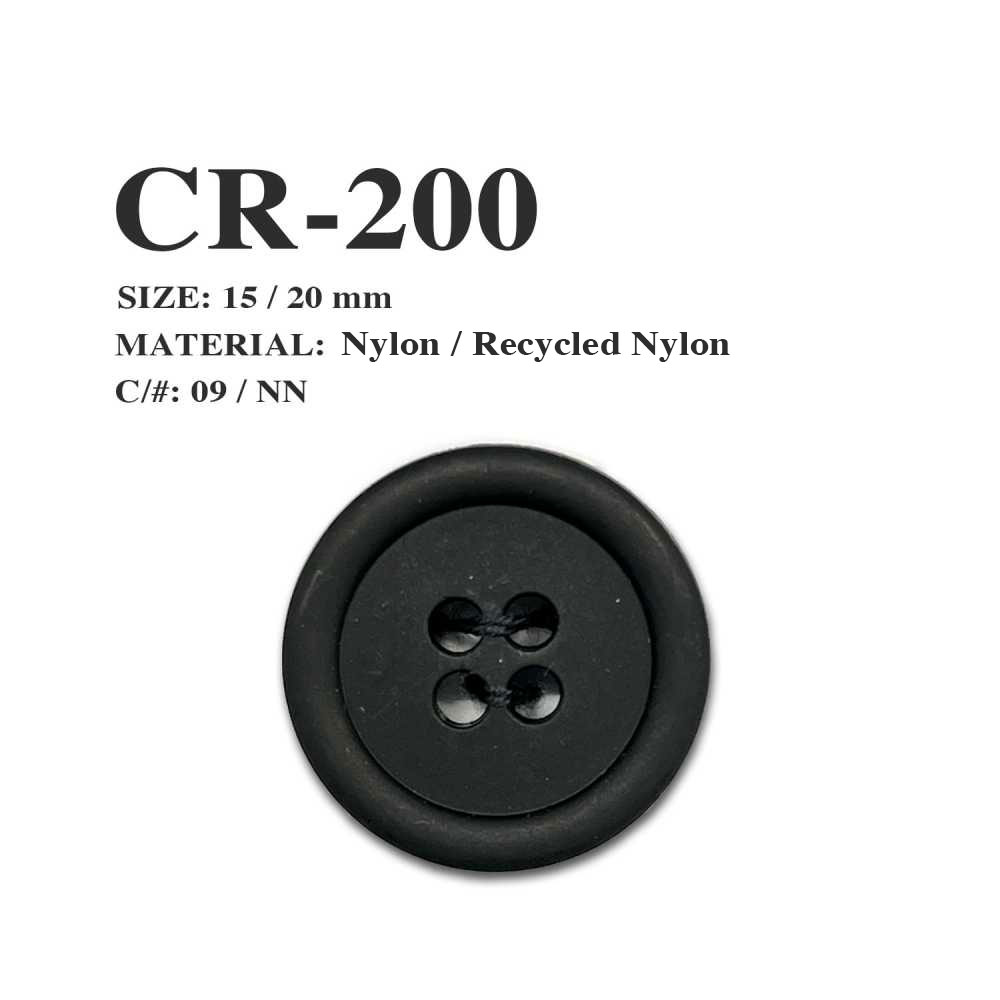 CR-200 어망 재활용 나일론 4 구멍 단추 모리토(MORITO)