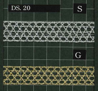 DS20 라멜레이스 15mm[리본 테이프 코드] 다이사다(DAISADA)