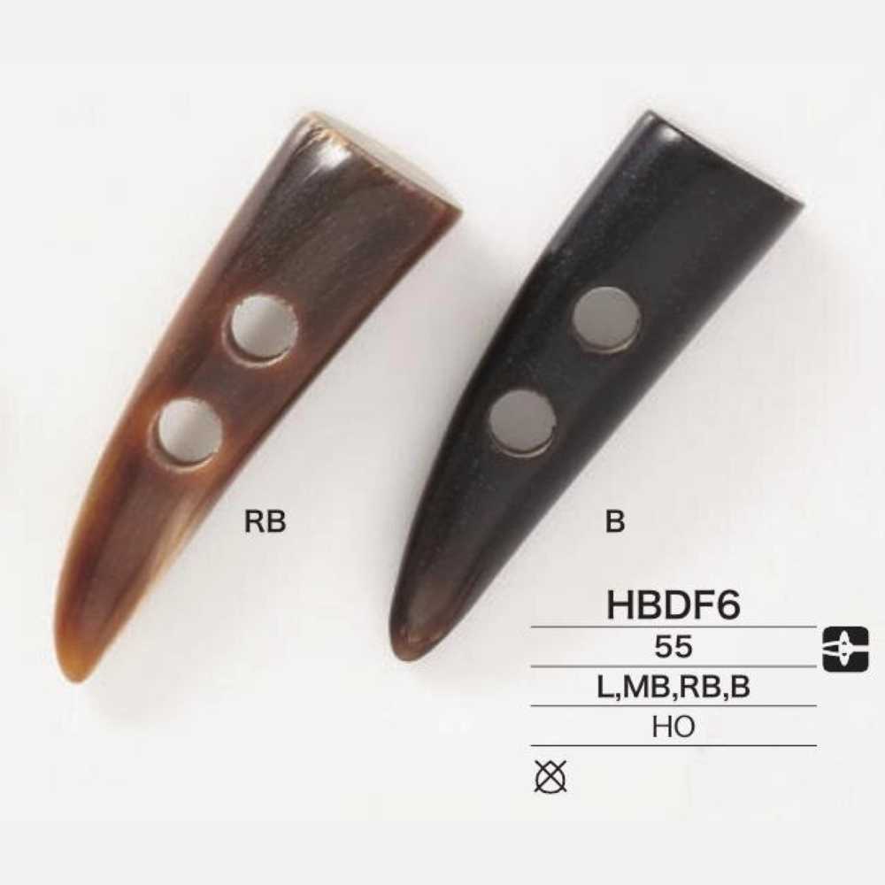 HBDF6 소뿔 단추 물소로 만든 더플 단추 IRIS